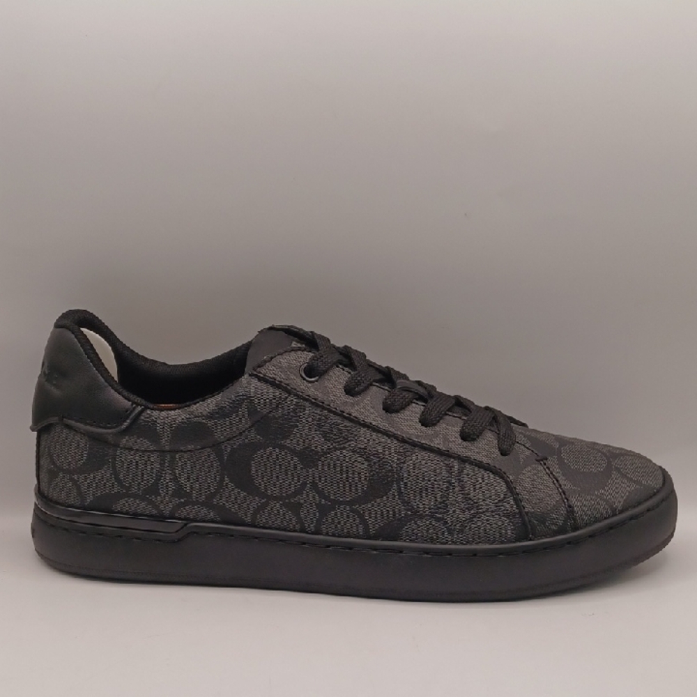 NEW Coach High Line Signature Sneaker-Charcoal/Black Men Size 9D US G4949 - Picture 10 of 16